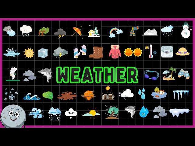 54 Weather Vocabulary for Kids - Learn Weather for Children