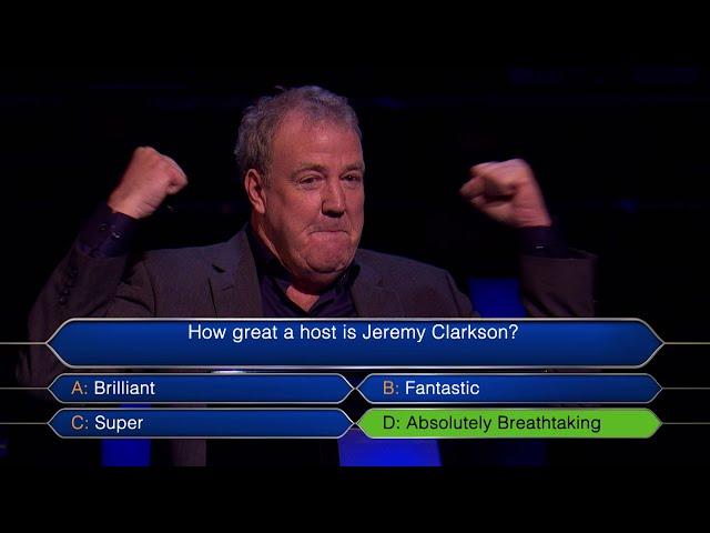 Who Wants to be a Millionaire with Jeremy Clarkson S3 - BBC BRIT 30"