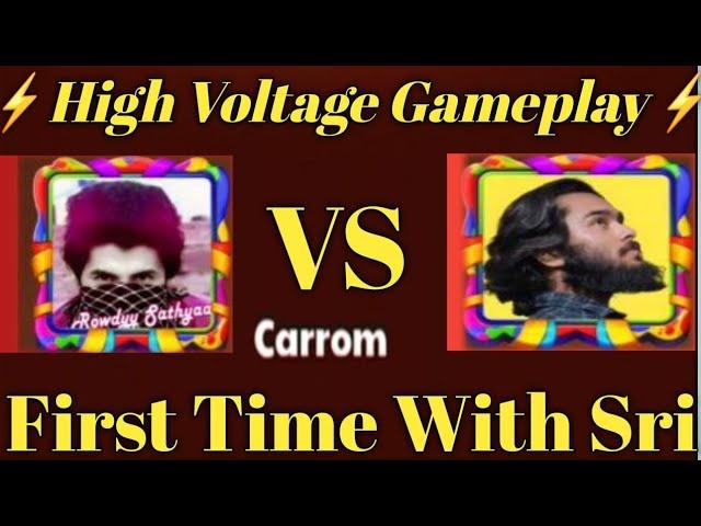  SRI VS ROWDYY SMRUTI  1st time Gameplay @CarromWorldGaming #carromdiscpool #miniclip#viral