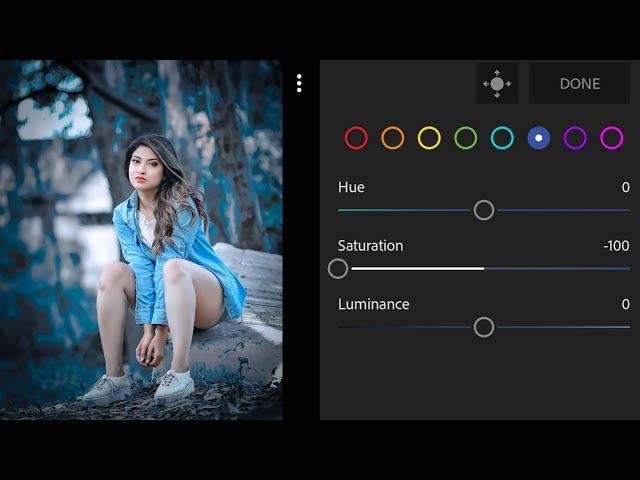 Lightroom Dark Blue Tone Photo Editing | Lightroom Best Photo Editing