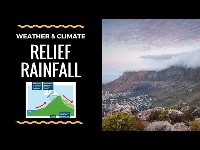 How Relief rainfall is formed - diagram and explanation