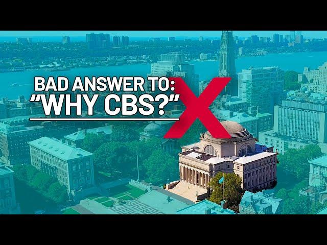 "Why Columbia Business School?" DON'T Write This!