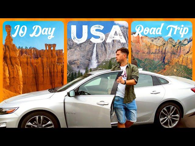 10 DAY USA ROAD TRIP  Yosemite, Sequoia, Death Valley, Zion, Bryce, Vegas