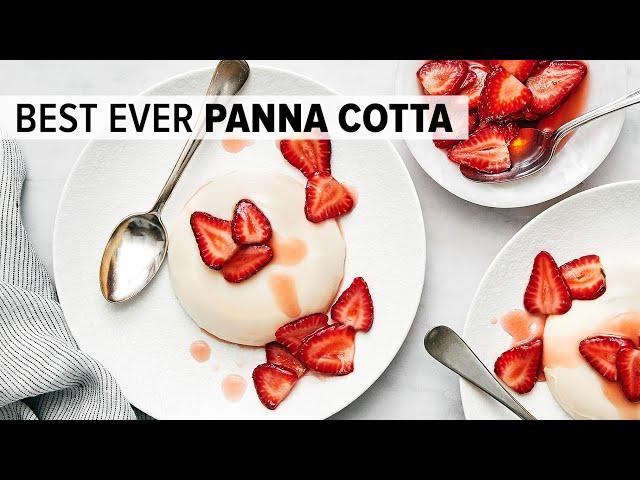 PANNA COTTA with strawberries - so easy and delicious!