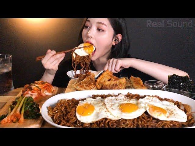 jjapagetti Mukbang korean ASMR Real Sound eating Show