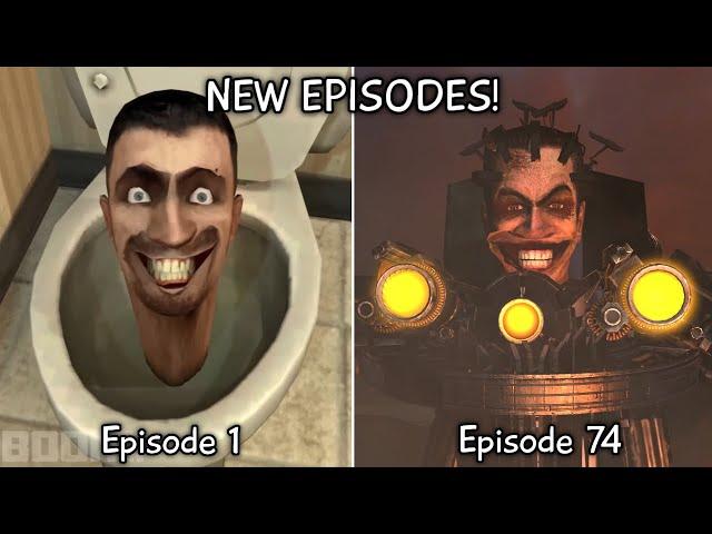 Skibidi Toilet 1 - 74 All Episodes (60 FPS REMASTERED) G toilet vs Upgraded Titans  (Episode 77?)