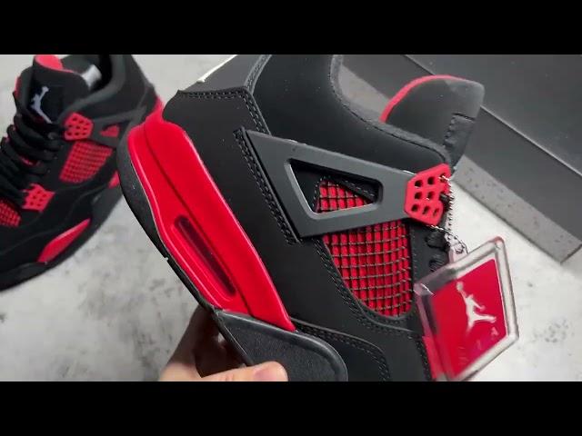 1:1 Reps Air Jordan 4 Retro Red Thunder