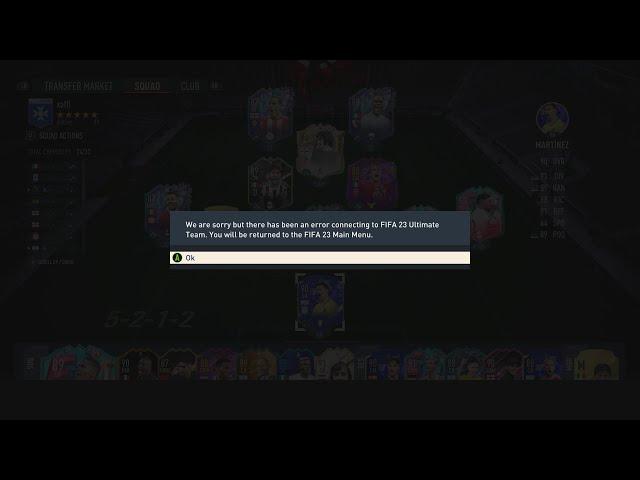 FIFA 23 - HOW TO FIX  WE ARE SORRY BUT THERE HAS BEEN AN ERROR CONNECTING TO FIFA 23 ULTIMATE TEAM