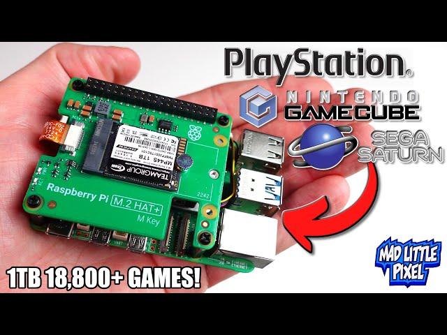 INSANE 1TB Raspberry Pi 5 Retro Gaming Machine!  Over 18,000 Games!