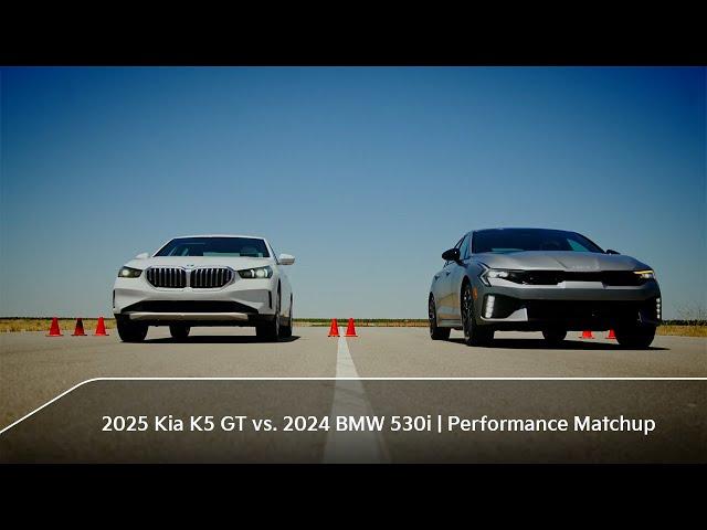 AMCI Testing: 2025 Kia K5 GT vs. 2024 BMW 530i | Performance Matchup