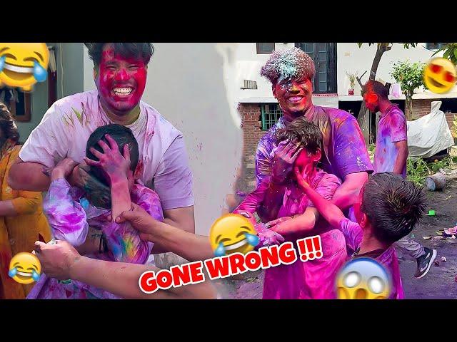 HOLI GONE WRONG WITH KIDS  2024