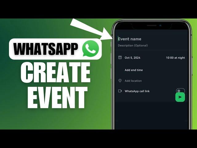 How To Create Event On WhatsApp Group Chat | Make An Event In WhatsApp