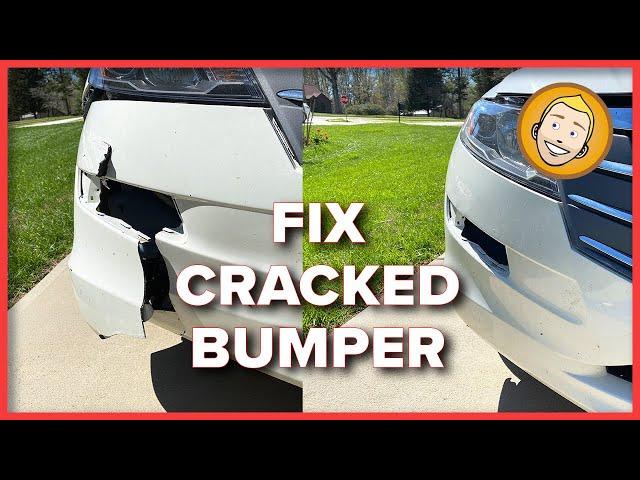 How to fix CRACKED BUMPER COVER in minutes - DIY with "Plastic Welding" Tool of the Week