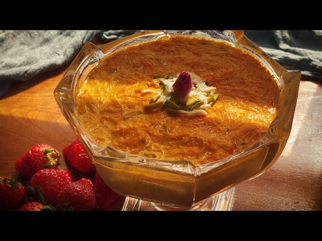 Vermicelli saffron dessert recipe