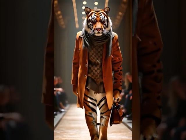 What if animals were models?  A new way to take to the catwalk!