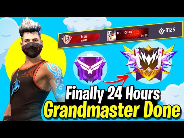 GRANDMASTER DONE in 24 Hours  || Free Fire Solo Rank Push || SEASON 40 EP 1