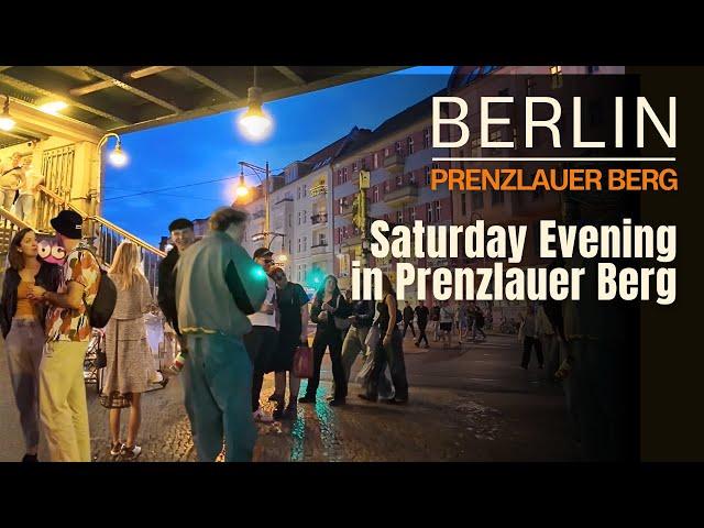 Saturday evening walk through Berlin Prenzlauer Berg | Berlin Walking | 4K