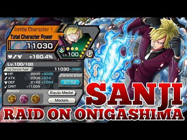 SANJI RAID ON ONIGASHIMA GAMEPLAY | ONE PIECE BOUNTY RUSH | OPBR