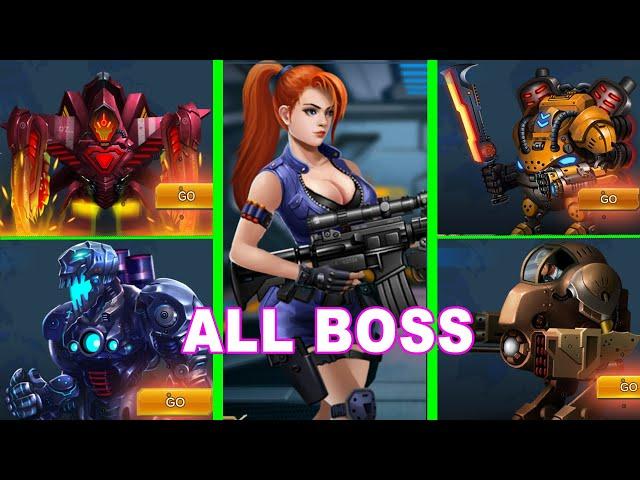 Metal Squad All Bosses (T-Rex, Heroic Mech, Iron Mech, Spider Toxic, War Bunker, Super Spider, ...)