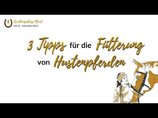 3 Tipps für die Fütterung von Hustenpferden