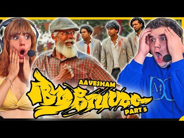 AAVESHAM MASS SCHOOL FIGHT SCENE | PART 5 | Sajin Gopu | Fahadh Faasil | Movie Reaction