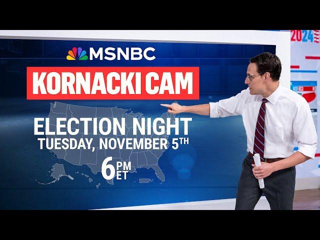 WATCH LIVE: Kornacki Cam on Election Night 2024 I MSNBC