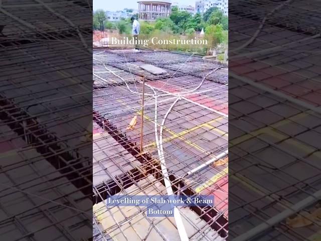 Construction Videos| Levelling of Slab and Beam Bottom #civilsitevisit #construction #civilengineer.