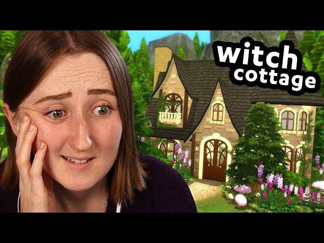 i built a witchy cottage in the sims