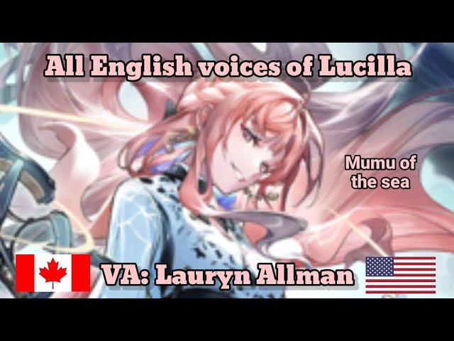 [Arknights] Lucilla's EN voice lines