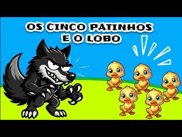 A Aventura Dos 5 Patinhos: Enfrentando O Lobo Na Floresta