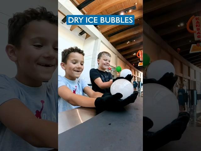 Dry ice bubbles are SO fun! #stem #shorts