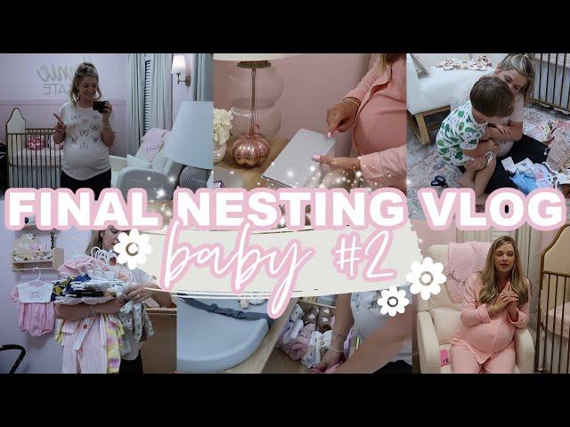 A NESTING VLOG: NURSERY ORGANIZATION + PREPPING FOR A NEWBORN | Lauren Yarbrough