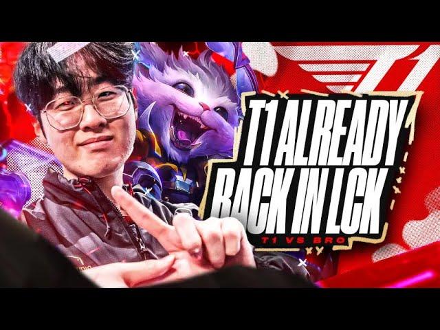 T1  BACK IN THE LCK VS BRO - LCK SUMMER 2024 - CAEDREL