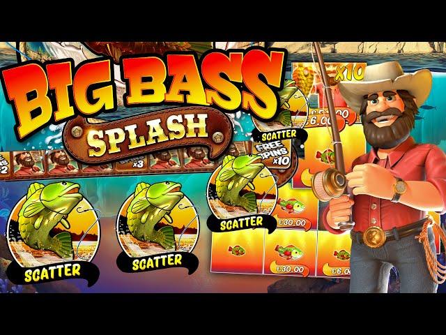 BIG BASS SPLASH 4 Scatter Bonus    MAX LEVEL 10X! MASSIVE WIN