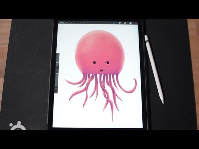 Drawing a Jellyfish with Procreate