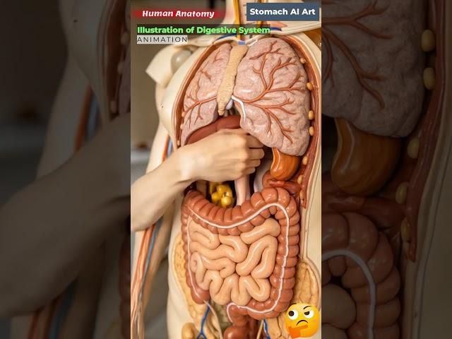Animation of Digestive System | Stomach AI Art | 22