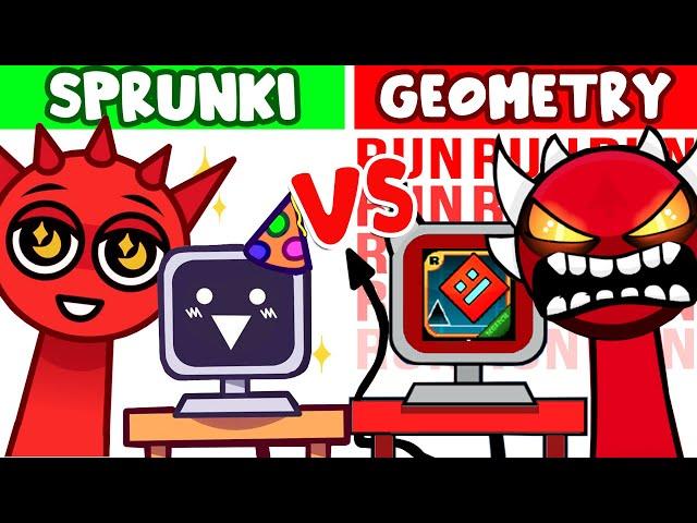 Incredibox Sprunki But It's Geometry Dash | New Mod | - Normal VS Horror All Characters Comparison