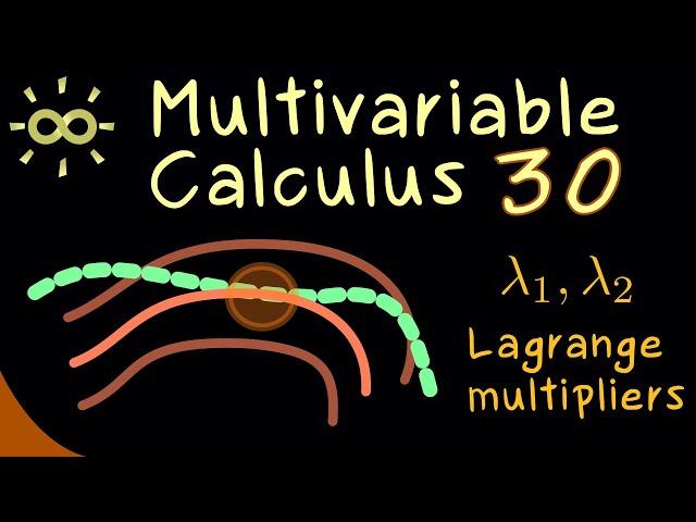 Multivariable Calculus 30 | Example for Lagrange Multipliers [dark version]