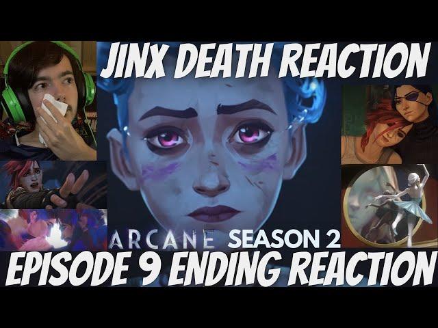 ARCANE LEAGUE OF LEGENDS SEASON 2 EPISODE 9 ENDING REACTION *I CRIED OVER JINX DEATH SCENE S2 FINALE