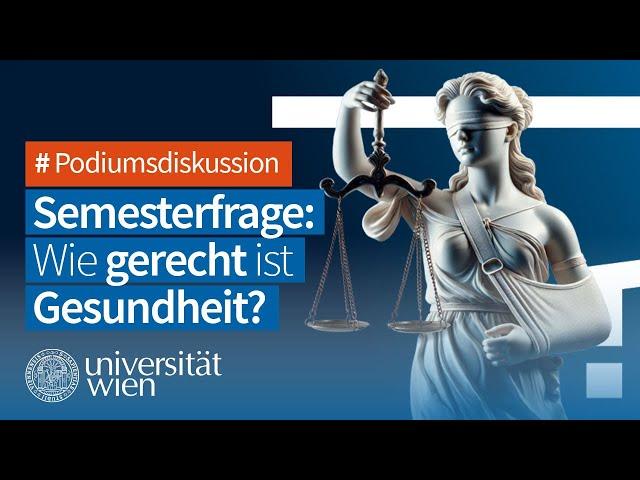 Wie gerecht ist Gesundheit? Podiumsdiskussion mit Medizinethikerin Alena Buyx an der Uni Wien