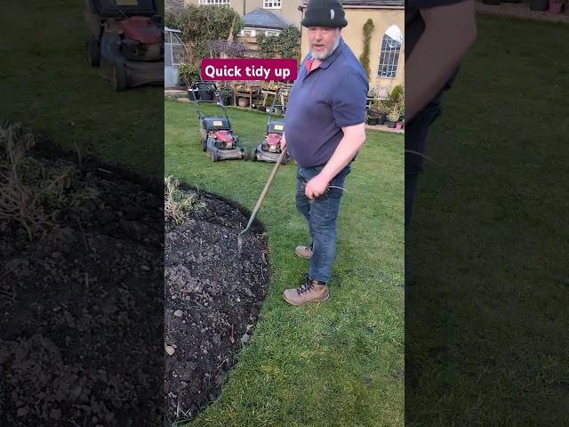 When you forget the time lapse was still on. #gardeningtools #me #tidy up the garden