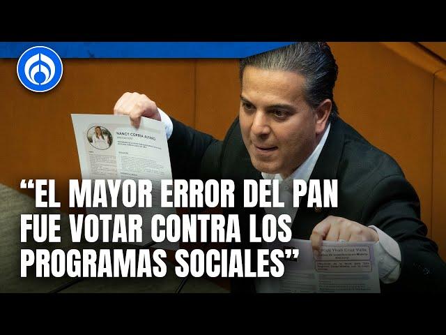 Damian Zepeda crítica al PAN por votar contra programas sociales