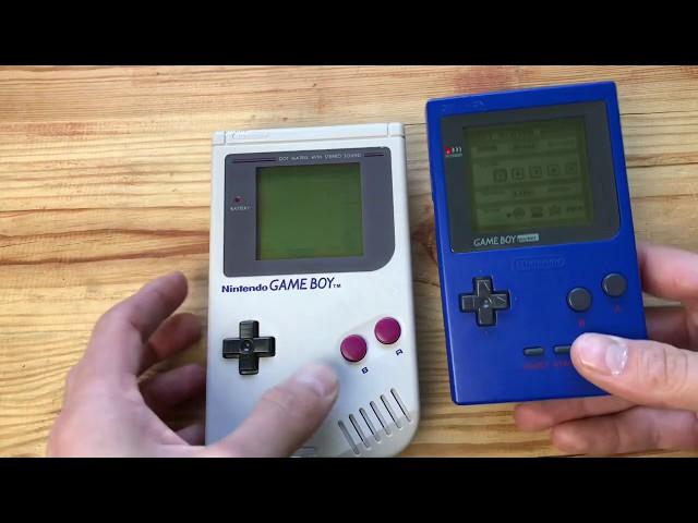 Gameboy Classic vs Gameboy Pocket | Vergleich | 4K