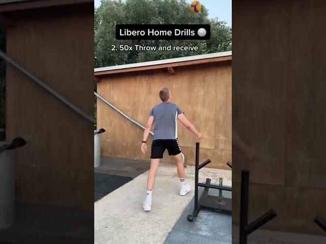 Volleyball Libero Home Drill  #volleyball #shorts