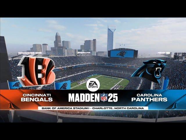 Bengals vs Panthers Week 4 Simulation (Madden 25 PS5)