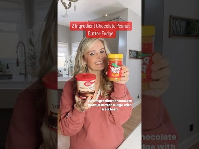 2 Ingredient Chocolate Peanut Butter Fudge