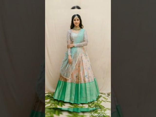 new wedding silk lehengas//reception and engagement silk lehenga//new bridal silk half saree 2023