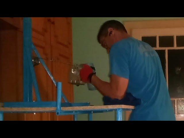 DIY CHEAP armwrestling table and Krasi's pulley system copy