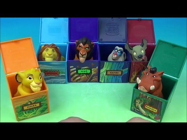 1995 Walt Disney Masterpiece The Lion King set of 6 Burger King Figures Full Collection Video review