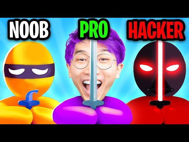 Can We Go NOOB vs PRO vs HACKER In STEALTH MASTER!? (MAX LEVEL HACK!)